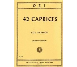 SHARROW 42 CAPRICES FOR BASSON